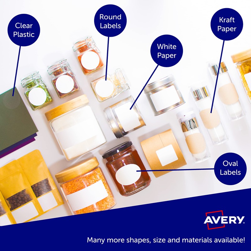 Avery L7169 Printable, Customisable Parcel Shipping Labels, Laser Printers, 4