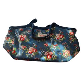 Cath Kidston Latimer Rose Dusky Blue Oilcloth Handbag
