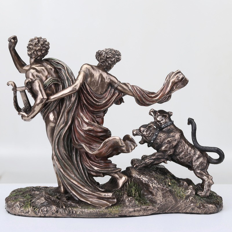Veronese Design 7 1/4 Inch Orpheus and Eurydice Fleeing The