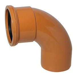 90° Bend (Single Socket) 110mm Underground Drainage Pipe Fittings Bend Trap Gulley Socket Grid Coupler