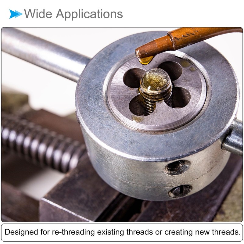 CoCud Metric Adjustable Round Die, M1.7 X 0.35, Alloy Steel