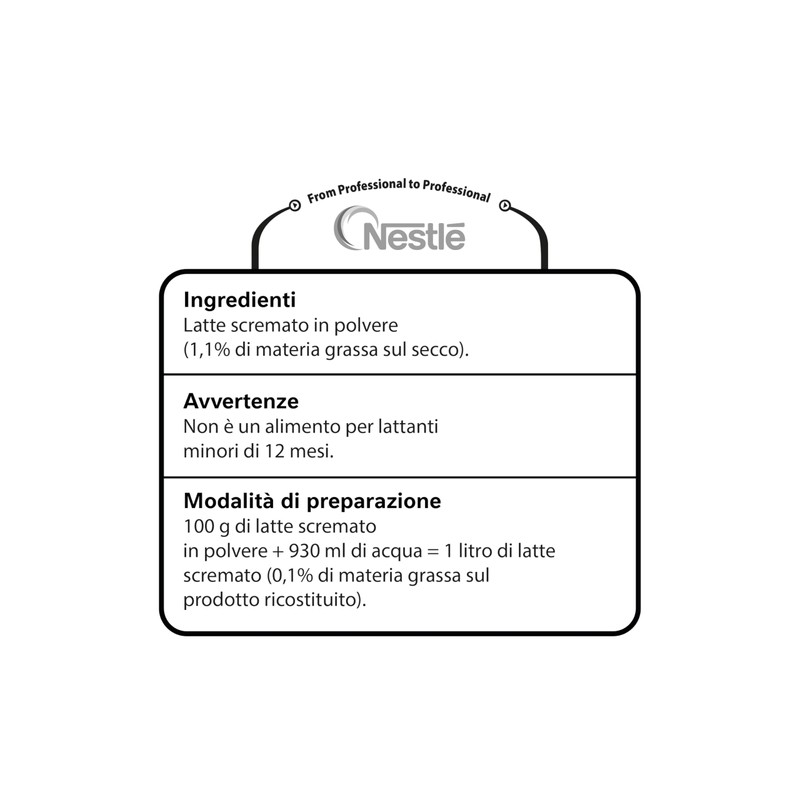 NESTLÉ Latte in Polvere 100% Scremato, Busta 500g