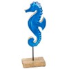 Logbuch-Verlag Seahorse Decorative Figure Blue Maritime 28 cm Nautical Decoration