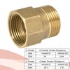sourcing map Brass Check Valve G3/4 Male Thread 30 x