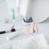 Tonxus Marble Qtip Holder with Lid, White Resin Cotton Swab