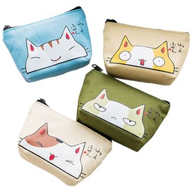 TUYOBI Pouch, Petite Gift, Set of 8, Cat Pattern, Present, Retirement, Change, Mini Pouch, Great Gift, Gift, Return, Thank You, Gift, Christmas, Presentation