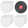 100 Pcs Vinyl Record Inner Sleeves, Anti-Static Round Bottom Inner