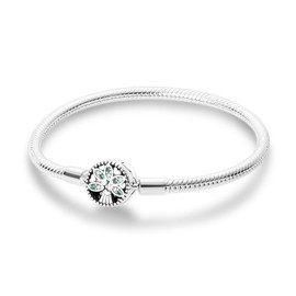 KUNSIR Snake Chain Charm Bracelets for Charm 925 sterling silver Jewelry Bracelet Fits Any Charm Gift for Women