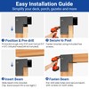 2-Pack 6x6 End Post Cap Tie Brackets (Actual 5.5"), Ultra-Heavy