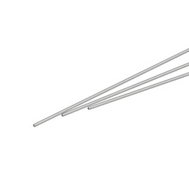 QUARKZMAN 3 pieces 304 stainless steel pipe, 1.5 mm outer diameter, round, seamless stainless steel pipe, 0.2 mm wall thickness, stainless steel straight round tube, 250 mm length, silver metal pipe