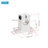 PATIKIL SK12 Aluminum Linear Motion Rod Rail Clamping Guide Support,