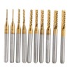 KSTE 1 mm Milling Cutter, 2 Pieces x 5 Sizes
