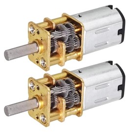 2Pcs DC 12V 300RPM GA12 N20 Gear Motor for Arduino 3-12V 7.5-4000RPM Micro DC Motor with Metal Gear (12-300)