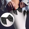 Overknees Women's Stockings, White + Black