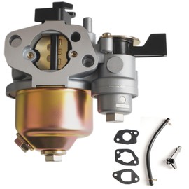 16100-ZH8-W61/W51 carburetor, suitable for Honda GX120 GX140 GX160 GX200-ALL-CARB 212cc small engine carburetor (5.5HP-6.5HP) - replacement kit with throttle rod, fuel line and gasket