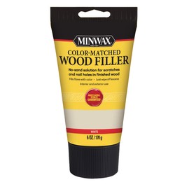 Minwax Color-Matched Wood Filler, White, 6 oz