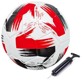 Todosports Soccer Ball Size 3 4 5 Boys Girls Youth Adults Practice Training Gift Pump Needle Football Kicking Soft Leather Anti Explosion Coach Family Fun Backyard Playground