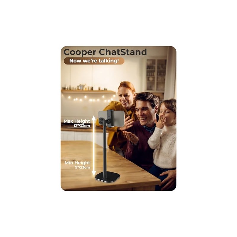 COOPER ChatStand, soporte ajustable para teléfono celular para escritorio, soporte