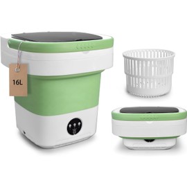Portable Washing Machine, Upgraded with Spin Basket Laundry Machine, 3 Cleaning Modes Suitable for Small Clothes, Foldable Design Ideal for Hotel, Campain, Apartment and Home