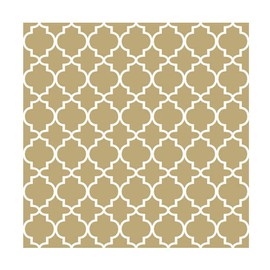 Ambiente Napkin Ogee Gold Design Wedding, Christmas & Party – 20 per pack Napkins 33 x 33 cm