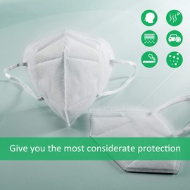 FFP2 Masks, Disposable FFP2 / KN95 Face Mask, 5-Layer Filtering FFP2 Face Masks EN149: 2001 + A1: 2009 Mouth and Nose Protection Masks FFP2 (10)