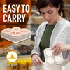 ZPU Egg Holder Camping, 1Pcs 4 Grid Egg Container for