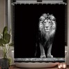 Ulticool Shower Curtain - Lion Head Nature Animals - 180