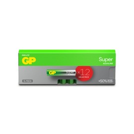 GP AAA Batteries - Set of 12 Ultra | AAA Alkaline 1.5 V / LR03 Batteries - Long Life