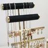 IZOGTQY jewelry holder organizer stand with Velvet Ring display for