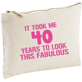 Lolmugs It Took Me 40 Years to Look This Fabulous Cotton 22x16cm Make-Up Bag