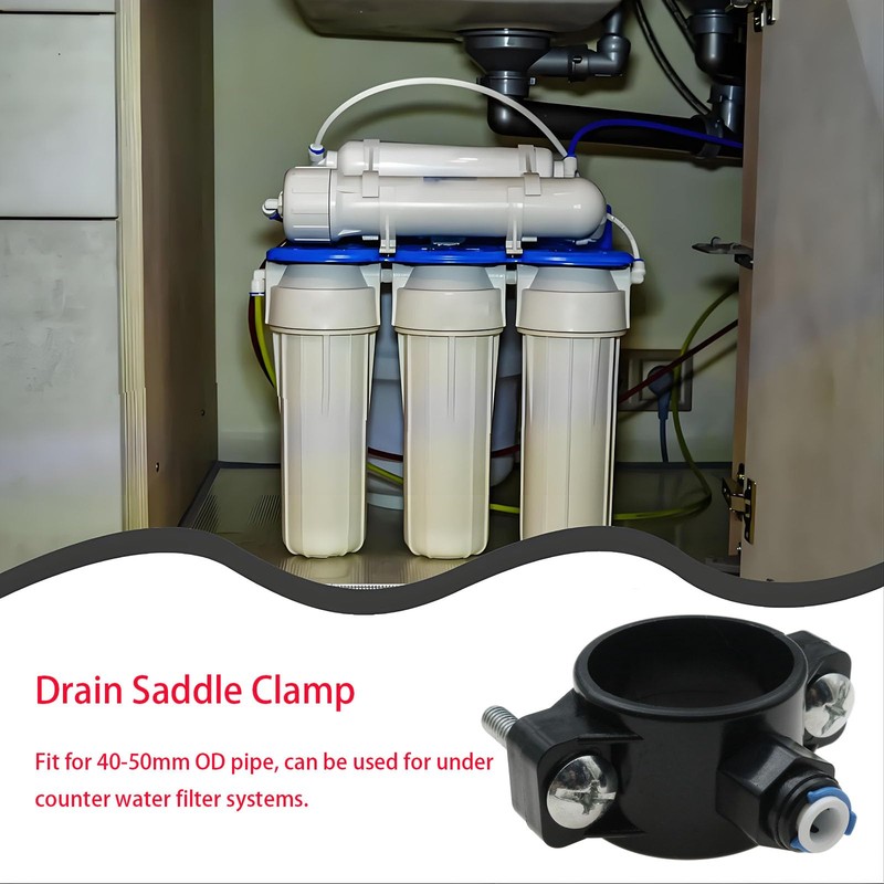 sunnates 2 Pack Drain Saddle Valve with 1/4" Quick Connection