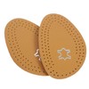 FOMIYES 4pcs Half Insoles Comfortable Leather Inserts with Forefoot Latex