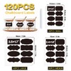 Chalkboard Labels 120pcs Black Chalk Labels for Containers with White