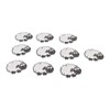 30pcs Cloth Patches Embroidered Iron On Sew On Sheep Shape