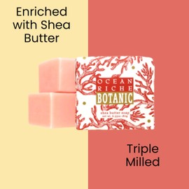 Greenwich Bay Mini Botanical Soap Bars 12 Pack – 1.9 oz Each – Scented Guest Soaps for Airbnb, Spa, Hotel, Salon, or Bath – Individually Wrapped Elegant Travel Size Bars Ocean Riche