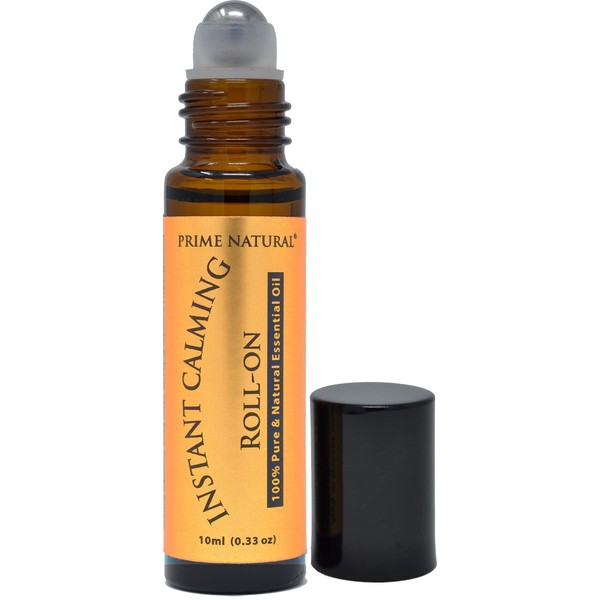 Instant Calming Essential Oil Blend Roll On 10ml Pre-Diluted, Ready to Use Roller for Natural Aromatherapy to Grounding, Relaxation