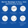 Inject-Safe Barrier Bandage, White, 100 Count, 0.39 pounds