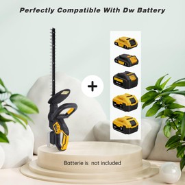 Hedge Trimmer for Dw 20V Battery,Hedge Trimmer Cordless with 22'' Dual-Action Blade and 3/5'' Cutting Capacity,1600RPM& Safety Lock (Battery Not Included)