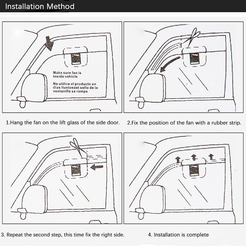 CYDZSW Car Solar Powered Window Exhaust Fan,Car Air Purifier,Car Solar