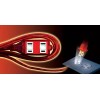 PCC 20 ft. 3-Outlet Designer Household Extension Cord, RED