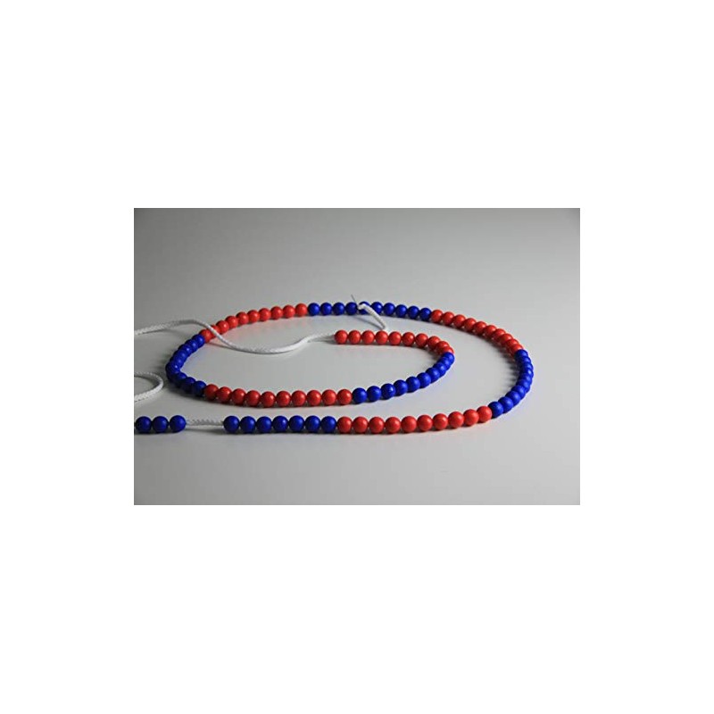 WISSNER® 80260 aktiv lernen - 100er Rechenkette rot/blau - RE-Plastic®