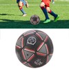 Reflective Soccer Ball Standard Size 5 Durable PU Leather Luminous