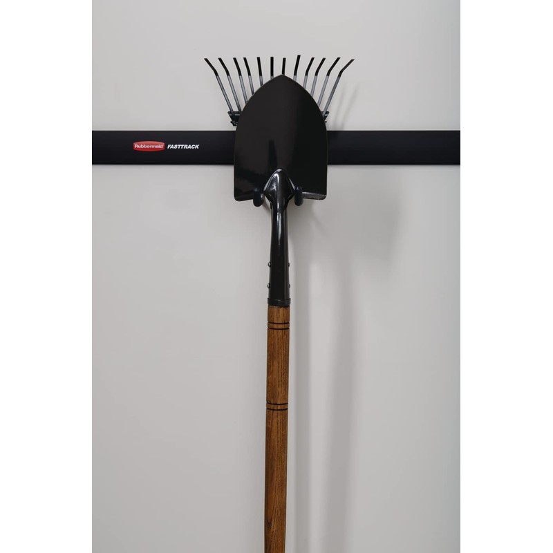 Rubbermaid FastTrack Rail Garage Organization Multi-Purpose Hook 50 lbs Capacity