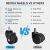 Nefish Office Chair Caster Wheels 2 Inch, 11mm, Heavy Duty