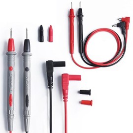 4PCS Electrical Multimeter Test Leads Set, Precision Multimeter Test Leads, 1000V 10A Digital Multi Meter Clamp Test Probes Leads for Test Extension, Crafts, Electrical Testing