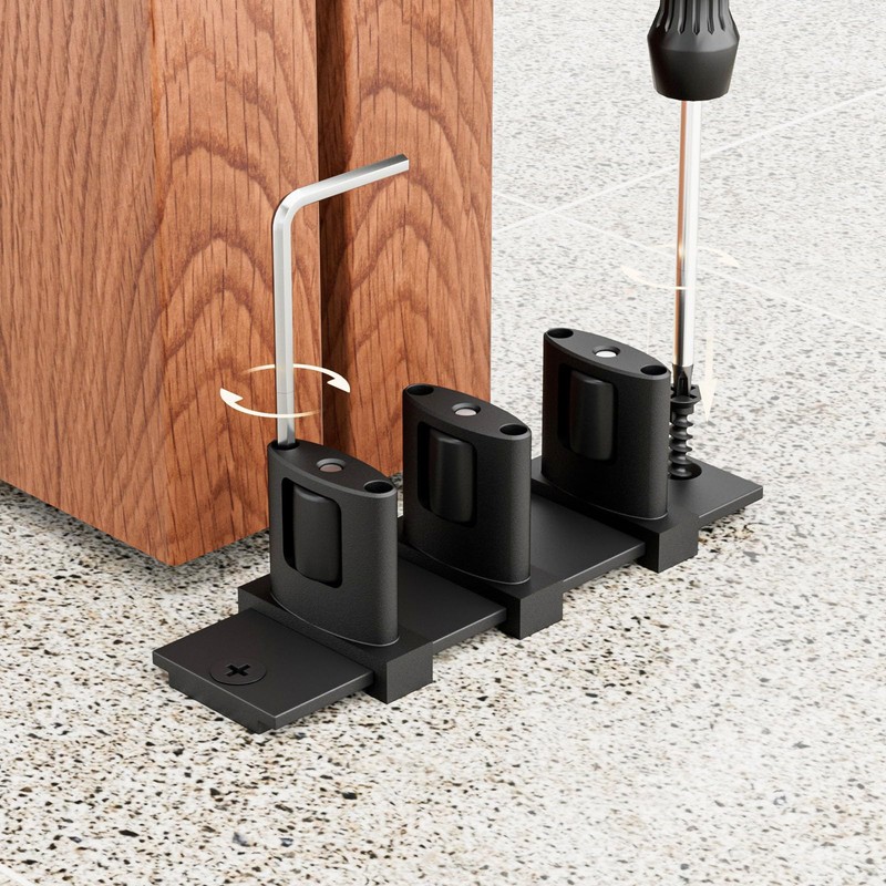 BONIKLUBA Siding Closet Door Floor Guide,Barn Door Guide for Bottom,Adjustable