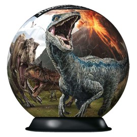 Ravensburger Jurassic World - Fallen Kingdom 72 Piece 3D Jigsaw Puzzle Ball for Kids and Adults Age 6 Up - No Glue Required
