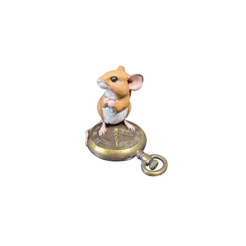 Richard Cooper Studio Cold Cast Bronze Mouse Time in Hand