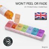 Premium Pill Organiser 7 Day Monday Start, Weekly Pill Box,