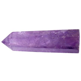 mookaitedecor Pack of 3 Natural Crystal Dots, Healing Crystal Rods Faceted Aura Rock Obelisk Tower for Reiki Chakra Therapy Meditation, Amethyst & Rose Quartz & Tiger's Eye